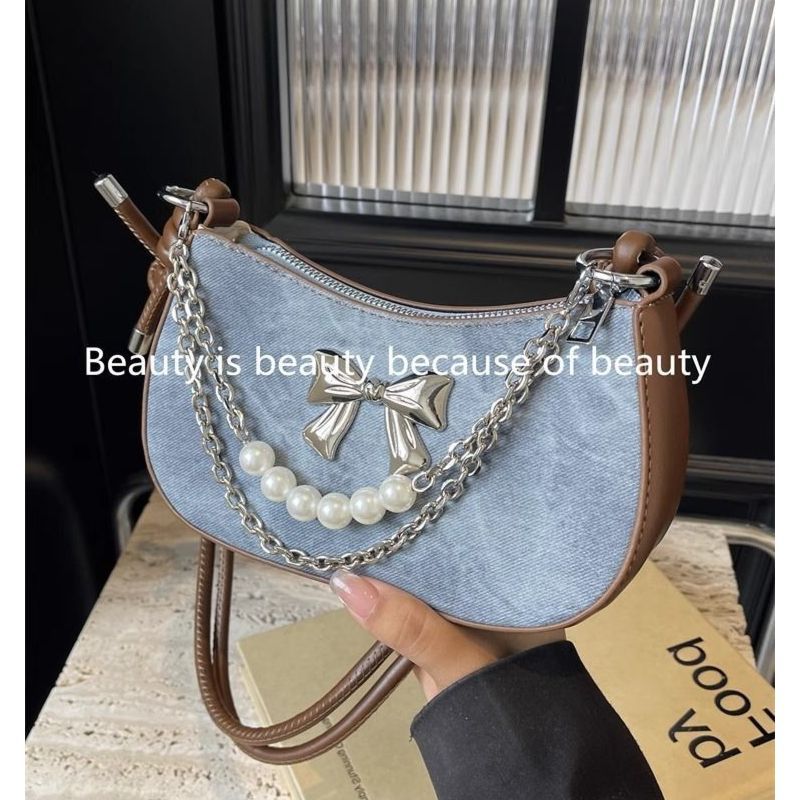 Luxury Bags China Wholesale - Tas Selempang Wanita Mewah Rantai Mutiara