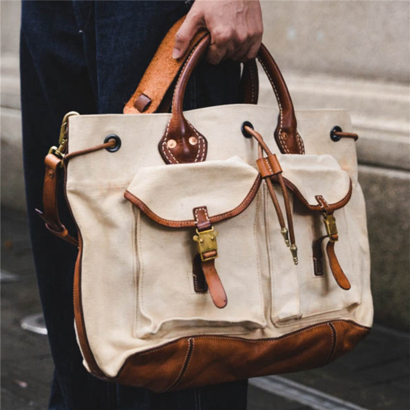 Luxury Bags Made In China - Tas kerja pria berkapasitas besar kulit
