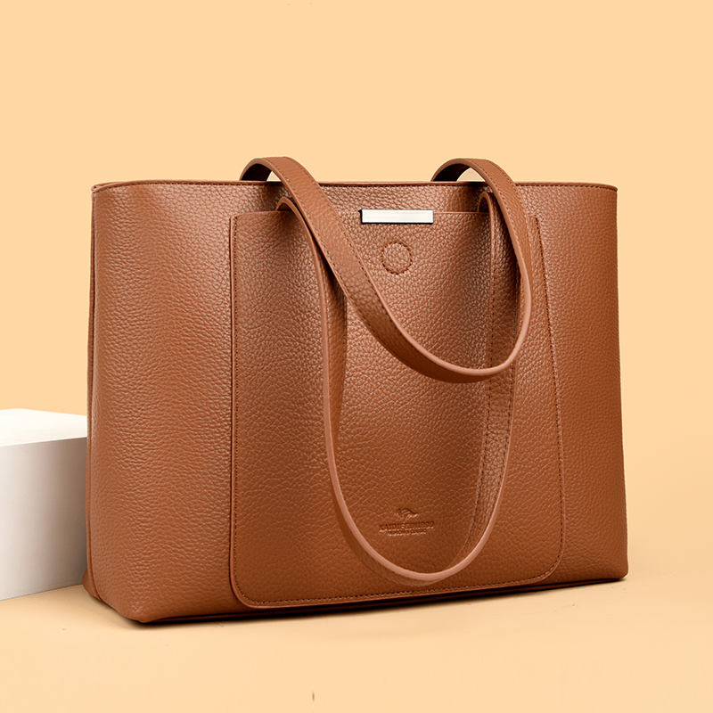 Luxury Bags Laptop - Tas Tangan Kulit Pu Lembut Merek