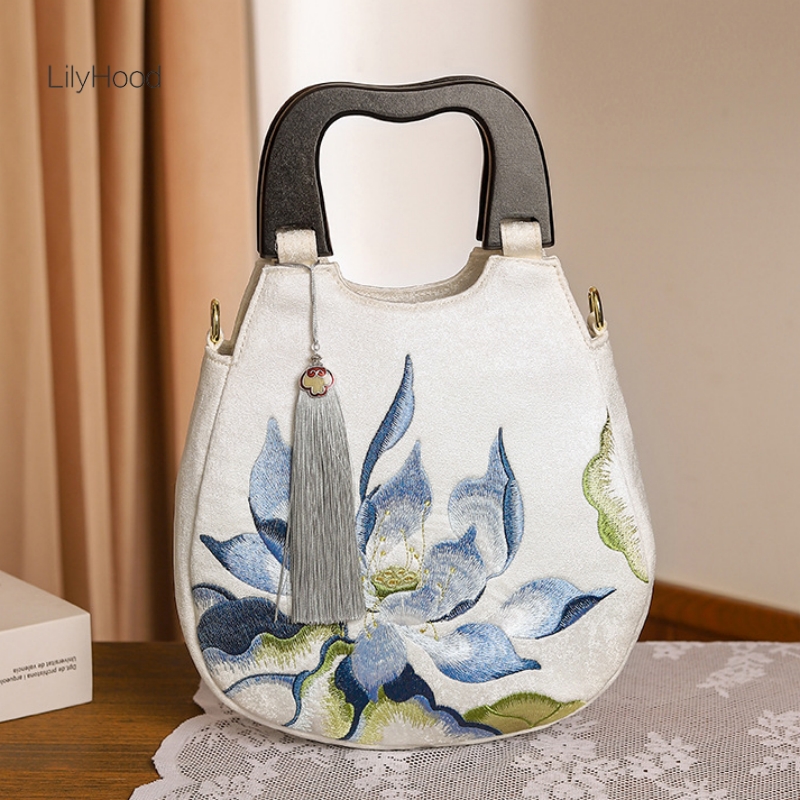 Luxury Bags Medium Size - Tas Tote wanita Retro Chic bunga