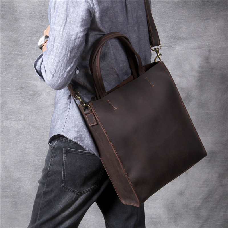 Tas jinjing tangan pria kulit  - Luxury Bags Laptop ulasan dan harga