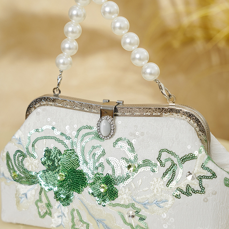 Tas Bahu Malam Wanita Bordir D - Luxury Bags Medium Size ulasan dan harga