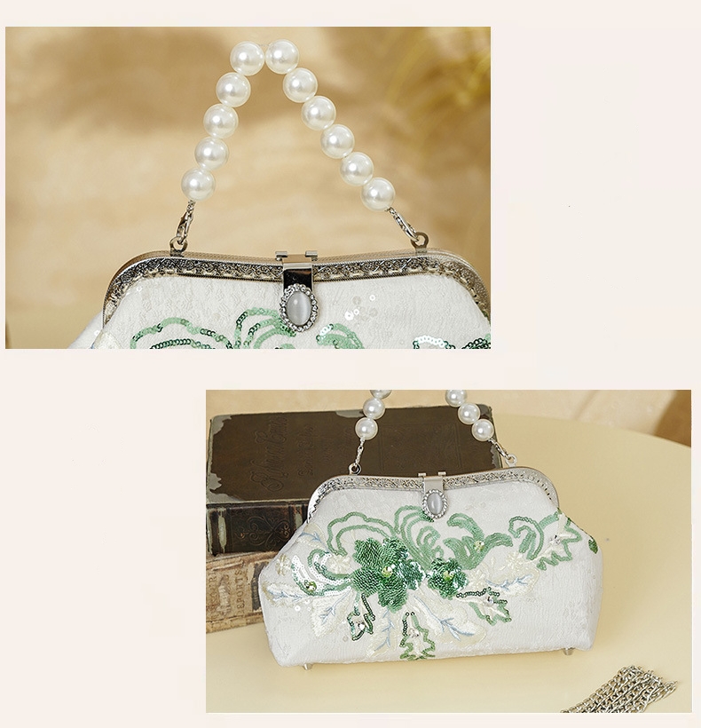 Tas Bahu Malam Wanita Bordir D - Luxury Bags Medium Size ulasan dan harga