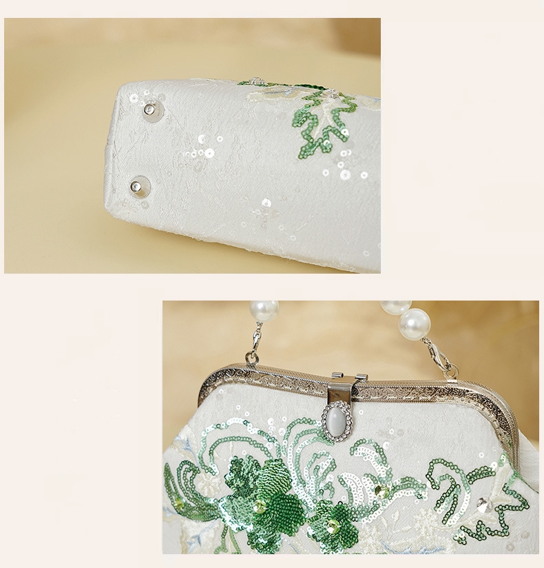 Tas Bahu Malam Wanita Bordir D - Luxury Bags Medium Size ulasan dan harga