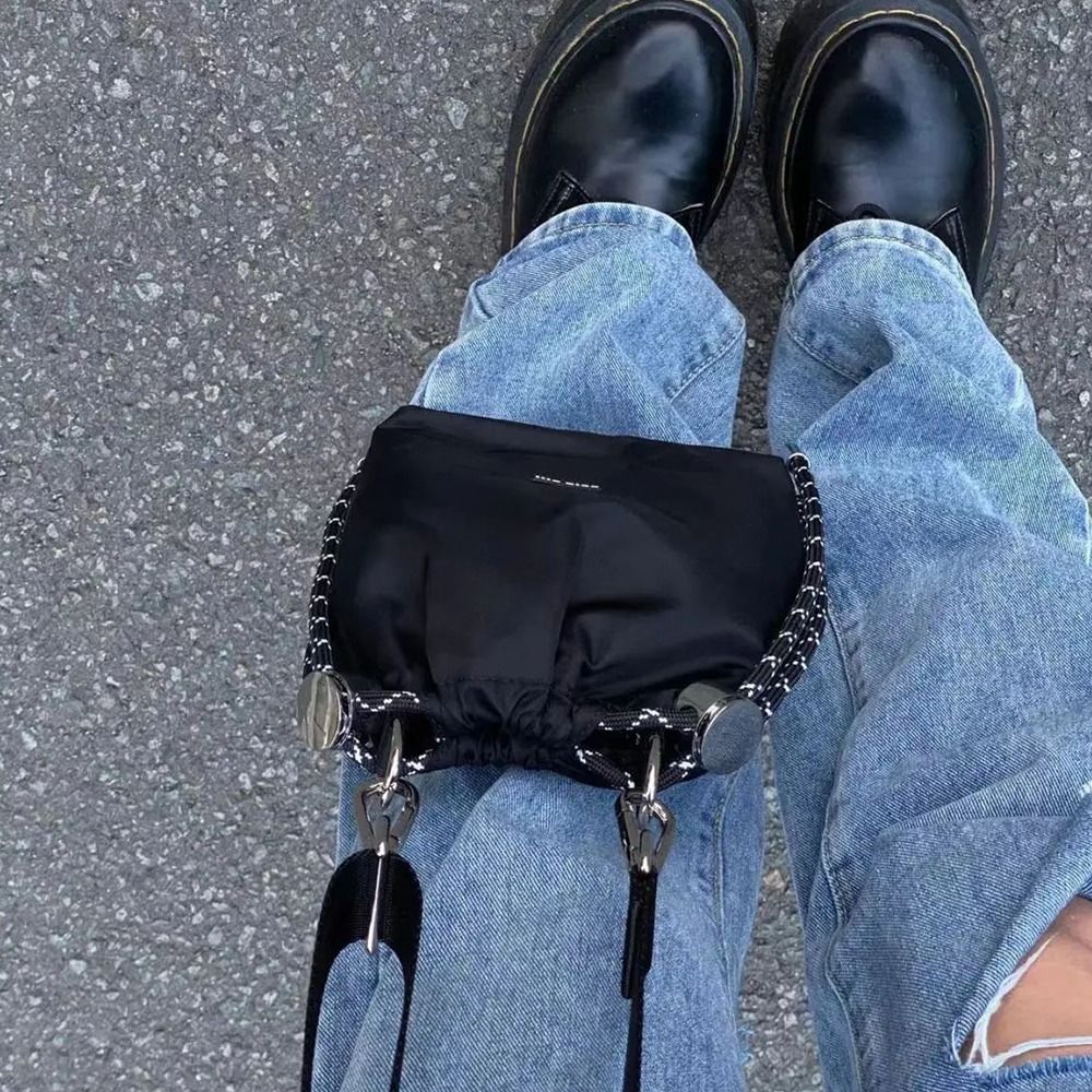 Tas Ember Serut Hitam Gaya Kor - Luxury Bags Storage ulasan dan harga