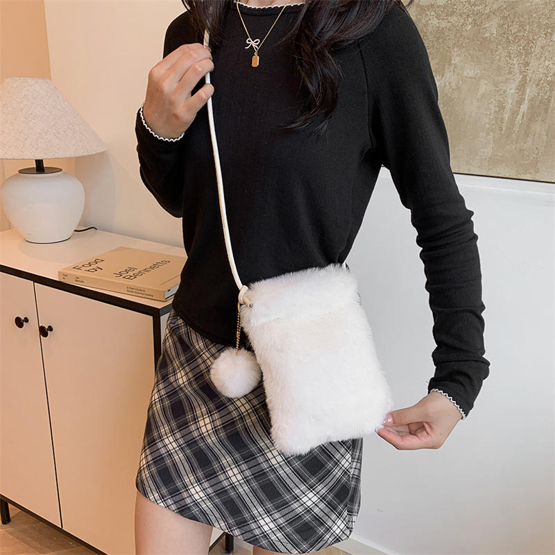 Tas Ponsel Bulu Musim Gugur da - Accordion Wallet Zip ulasan dan harga