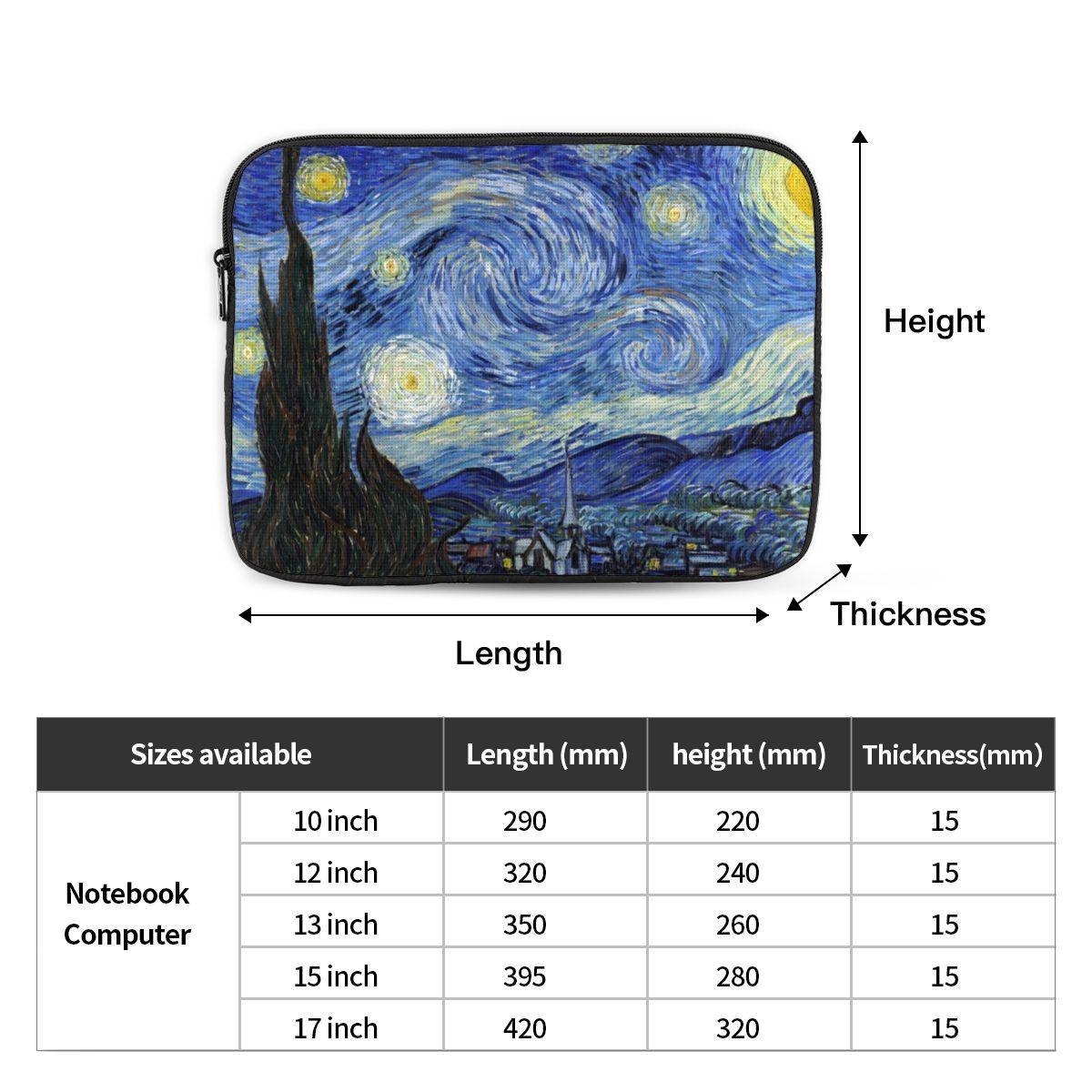 Van Gogh Tas Laptop Notebook K - Luxury Bags Laptop ulasan dan harga