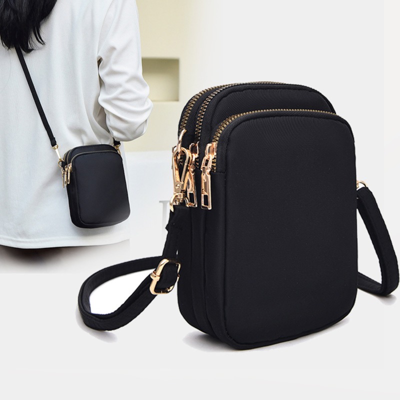 Tas Selempang Vertikal Minimal - Accordion Wallet Zip ulasan dan harga