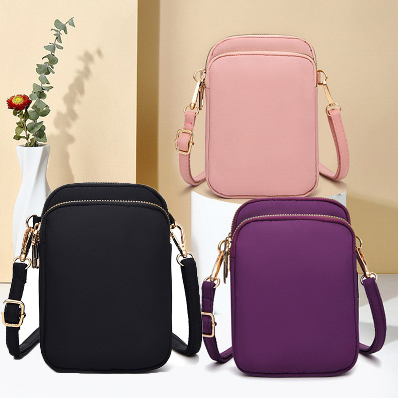 Tas Selempang Vertikal Minimal - Accordion Wallet Zip ulasan dan harga