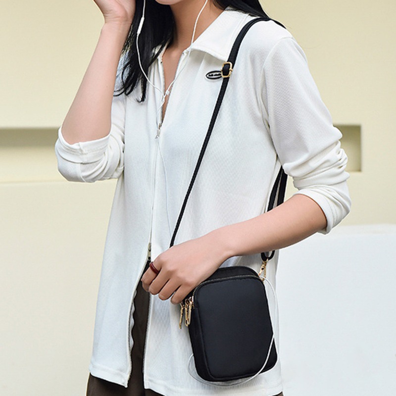Tas Selempang Vertikal Minimal - Accordion Wallet Zip ulasan dan harga