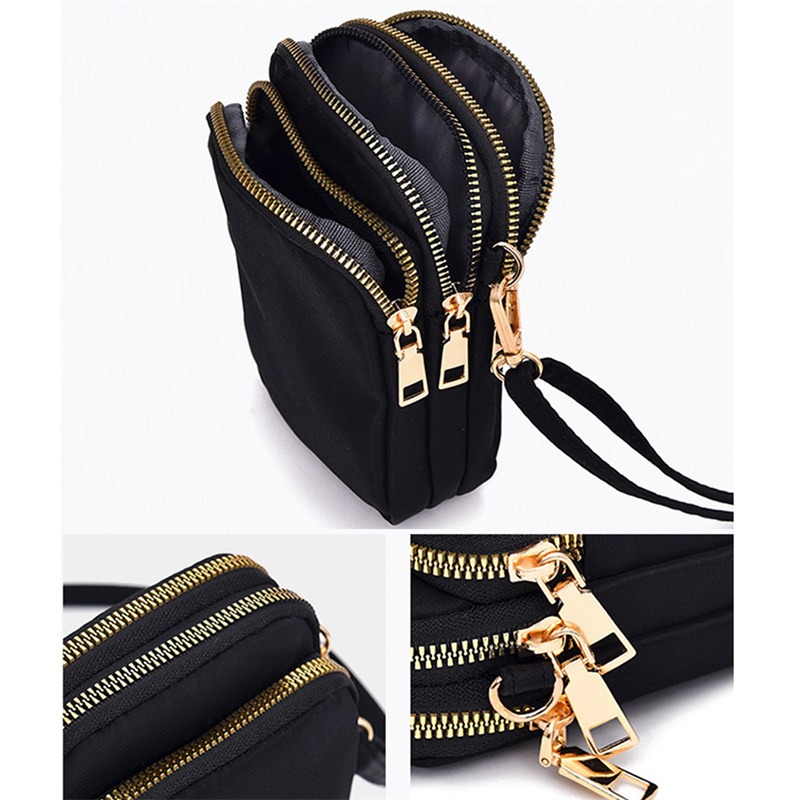 Tas Selempang Vertikal Minimal - Accordion Wallet Zip ulasan dan harga